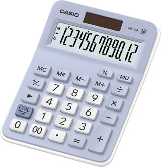 Casio Açık Mavi 12 Hane Masa Üstü Hesap Makinesi