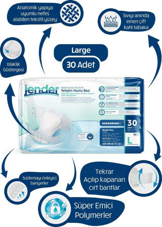 Jender Bel Bantlı L 30'Lu