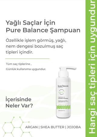 Insane Naturale Yağlı Saçlar Için Pure Balance Şampuan (Valiz-Seyahat Boy) 100 Ml