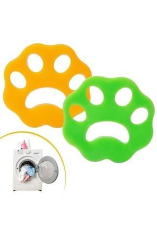 LASTCHANCEMALL  Adet Evcil Hayvanlar ve Çamaşır Makinesi İçin Pati Şekilli Renkli Tüy Temizleme Aparatı