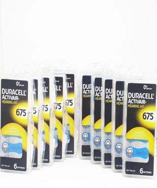 Duracell 675 Numara İşitme Cihaz Pili Kulaklık Pili 6'lı*10 Pa...
