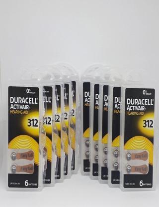 Duracell 312 Numara İşitme Cihaz Pili Kulaklık Pili 6'lı*10 Pa...