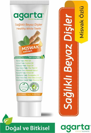 Agarta Doğal Misvak Özlü Diş Macunu 100 Ml
