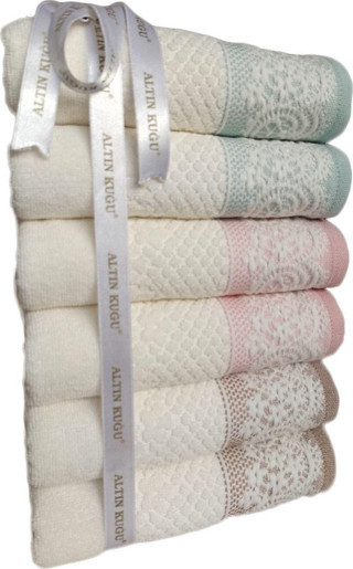 Özdilek 6Lı Evony Havlu - Mint Bej Pudra