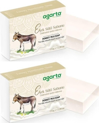 Agarta El Yapımı Doğal Sabun 150GR Eşek Sütü (2 Li Set)