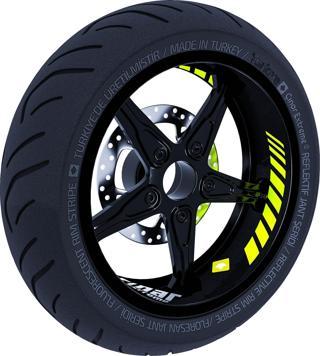 Gp Racing Floresan Sarı İç Jant Şeridi Sticker Çınar Extreme 