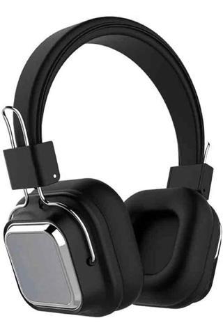 Coverzone Mikrofonlu Bluetooth 5.0 Kablosuz Kulak Üstü Kulaklık Gürültü Engelleme Özelliği Siyah Renk F1003