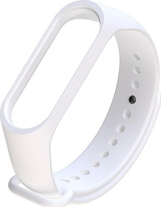 Coverzone Xiaomi Mi Band 6 Ile Uyumlu Saat Kayışı Ent Kaliteli Spor Saat Termoplastik Kordon Beyaz