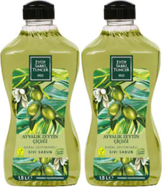 Eyüp Sabri Tuncer Sıvı Sabun 1500 Ml Ayvalık Zeytin Çiçeği X 2 Adet