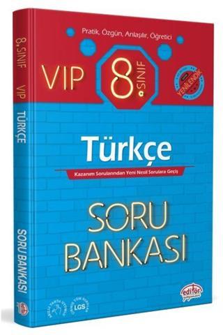 Editör Yayınevi  8. Sınıf Vıp Türkçe Soru Bankası - Editör Yayınevi