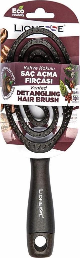 Lionesse Organik Saç Açma Fırçası (Kahve Çekirdeği) 8816