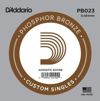 DADDARİO PB023 PHOSPHOR BRONZE AKUSTİK GİTAR TEK TEL (SOL)
