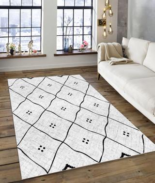 Dijidekor Işıltı Koleksiyonu Model154 Süngerli Dijital Baskılı Saçaksız Mutfak Halısı Yolluk