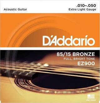 DADDARİO EZ900 EXTRA LİGHT 010-050 TAKIM TEL AKUSTİK GİTAR TELİ