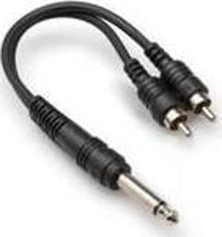 HOSA YPR-124 1/4 TS (M) DUAL RCA (M) Y-KABLO