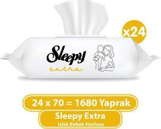 Sleepy Extra Islak Bebek Havlusu 24x70 (1680 Yaprak)