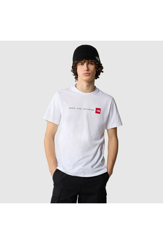 The North Face M Ss Never Stop Explorıng Tee Erkek Beyaz Tshirt Nf0A87Nsfn41