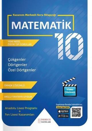 Derece Yayınları 10. Sınıf Matematik Çokgenler - Dörtgenler - Özel Dörtgenler - Derece Yayınları