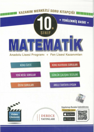 Derece Yayınları 10. Sınıf Matematik Set - Derece Yayınları