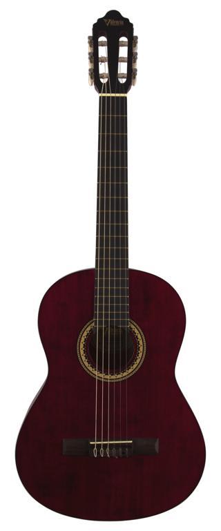 VC204 TWR Mat Kırmızı Klasik Gitar 4/4 Tam Boy