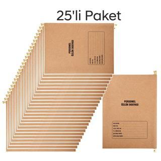 Metal Askılı Personel Özlük Dosyası 8 Yapraklı 25 Li Paket