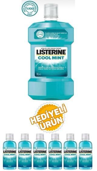 Listerine Cool Mint Ağız Bakım Suyu 1 L+95 Ml 6 Adet