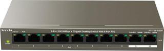 Tenda TEF1110P-8-102W 10 Port 8 Port Poe+ 10-100 + 2 Port 10-100-1000 Switch