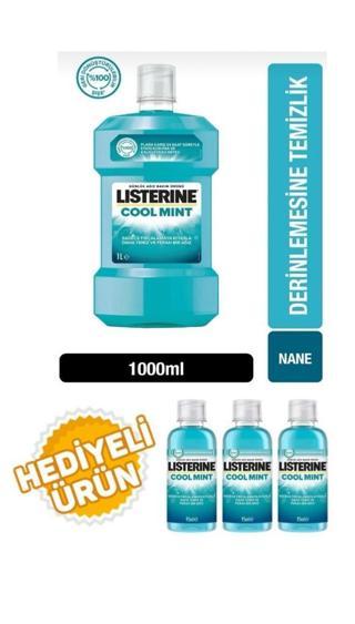 Listerine Cool Mint Ağız Bakım Suyu 1 L+95 Ml 3 Adet