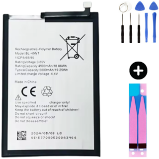 Tecno Spark 6 Go 2024 BL-49NT Uyumlu Güçlendirilmiş İthal Pil + Montaj Seti