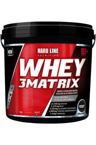 Hardline Whey 3 Matrix Çilek Aromalı Protein Tozu 4000 gr