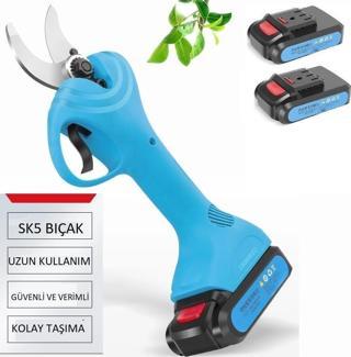 Suca SC 8602 Akülü Şarjlı Budama Makası 32 mm 2 Akülü