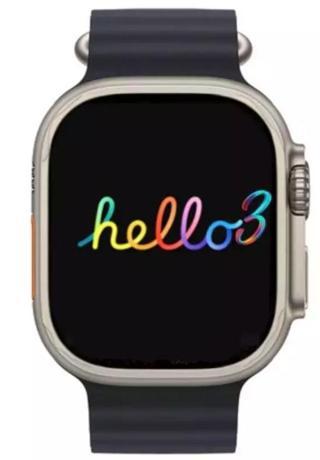 ScHitec Hello 3 Watch Ultra Amoled Ekran Android İos HarmonyOs Uyumlu Akıllı Saat Siyah