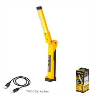 SGS ŞARJLI LED FENER 800 LÜMEN KATLANIR 3.7 VOLT/ 2000 mAh