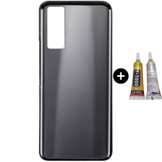 Vivo Y53S Uyumlu Arka Pil Kapağı Siyah + B7000