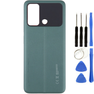 Xiaomi Poco Pocophone C55 Uyumlu Full Kasa Arka Pil Kapağı Yeşil + Tamir Seti