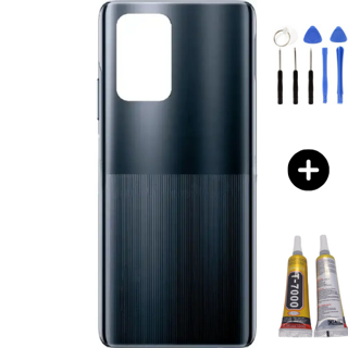 İnfinix Note 10 Uyumlu Arka Kapak Siyah + Montaj Seti