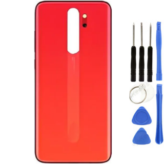 Redmi Note 8 Pro Uyumlu  Arka Pil Kapağı Kırmızı + Tamir Seti