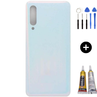 Xiaomi Mi 9 Uyumlu Arka Pil Kapağı Beyaz + Montaj Seti