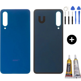 Xiaomi Mi 9 Se Uyumlu Arka Pil Kapağı Mavi + Montaj Seti