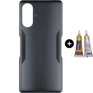 Redmi K40 Gaming Uyumlu Arka Pil Kapağı Siyah + B7000