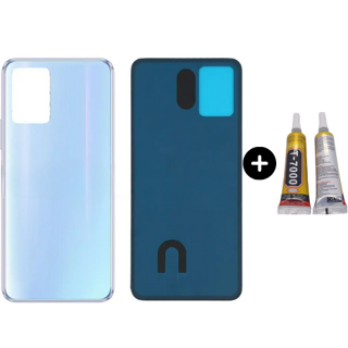 Vivo Y21 Uyumlu Arka Pil Kapağı Beyaz + B7000