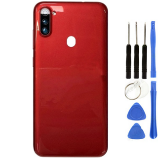 Samsung A11 SM-A115 Uyumlu Arka Pil Kapağı Kırmızı + Tamir Seti