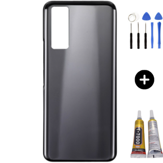 Vivo Y53S Uyumlu Arka Pil Kapağı Siyah + Montaj Seti