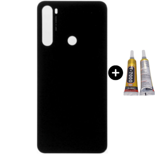 Redmi Note 8 Uyumlu  Arka Pil Kapağı Siyah + B7000
