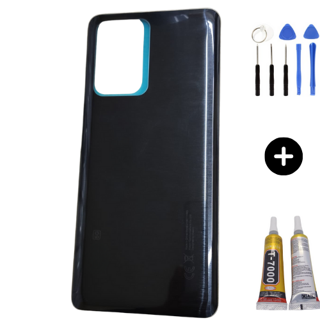 Xiaomi Mi 11T Pro Uyumlu Arka Pil Kapağı Siyah + Montaj Seti