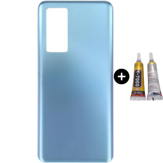 Xiaomi Mi 12T Pro Uyumlu Arka Pil Kapağı Mavi + B7000