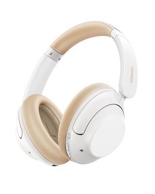 UGREEN HiTune Max5 Hibrit Aktif Gürültü Engelleyici Kablosuz Kulak Üstü Kulaklık, Beyaz, 15809