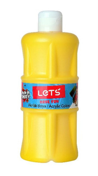 Lets L-5301 Akrilik Boya Sarı 500 Ml. 