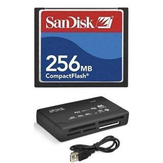 Sandisk 256 Mb Compact Flash Hafıza Kartı - Usb 2.0 Cf Kart Okuyucu