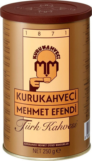 Kurukahveci Mehmet Efendi Kahve 250 Gr Teneke Kutu Türk Kahvesi